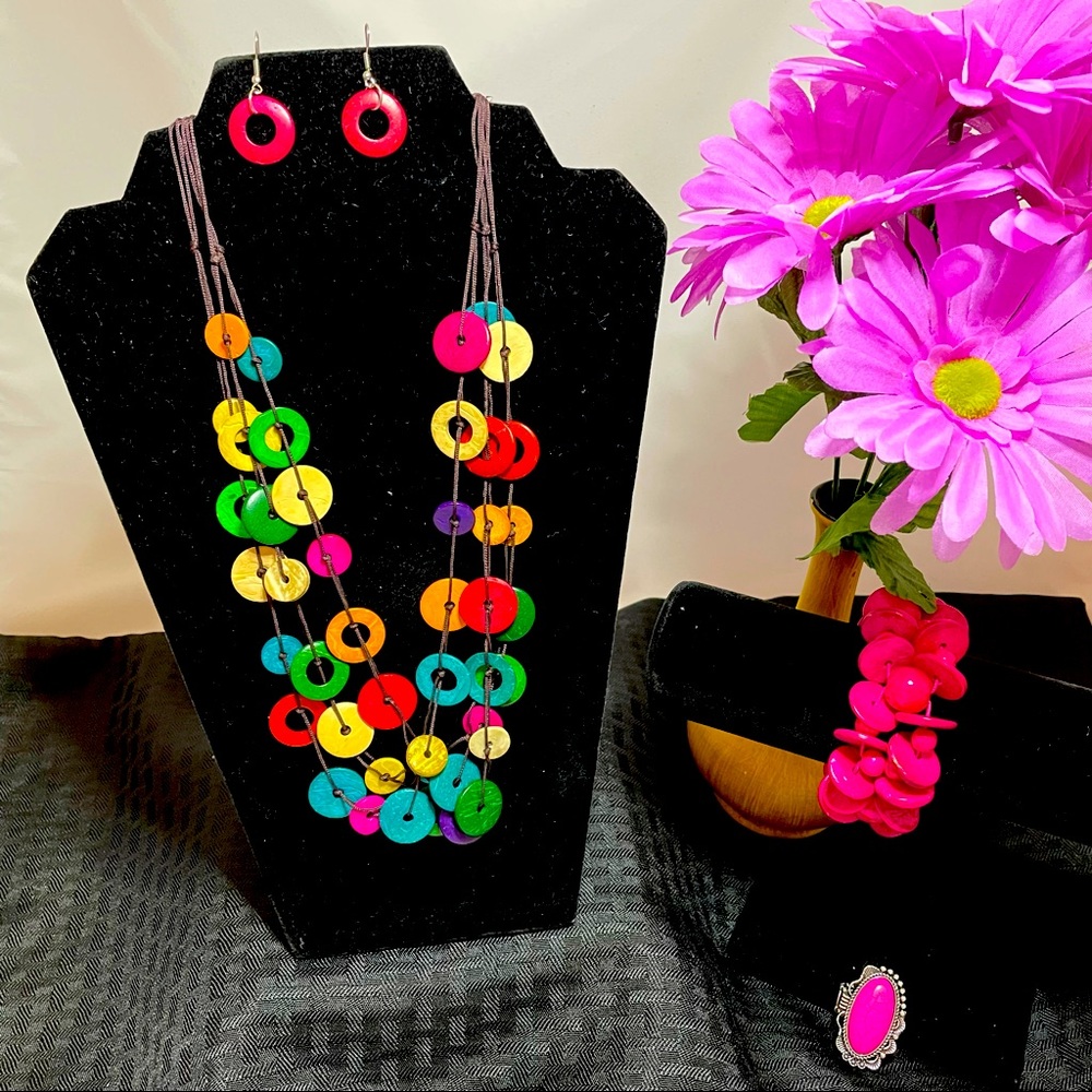 Two Necklace Sets, Ring and Bracelet